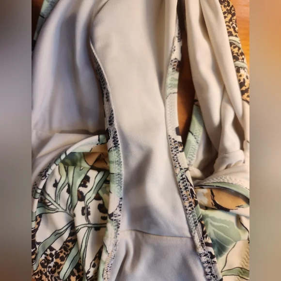 Aerie Safari Print Cutouts Cheeky Halter One Piece Size Small - Picture 6 of 8